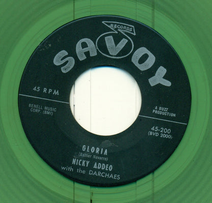 Nicky Addeo With The Darchaes : Gloria / Bring Back Your Heart (7", Single, Gre)