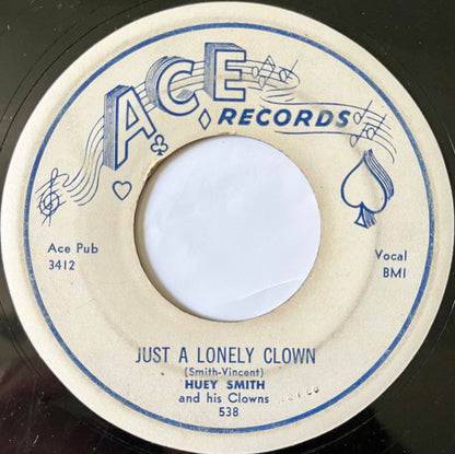 Huey "Piano" Smith & His Clowns : Just A Lonely Clown / Free Single And Disengaged (7", Single)
