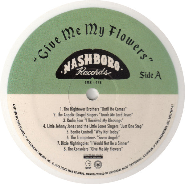 Various : Give Me My Flowers (LP, Comp, Ltd, Whi)