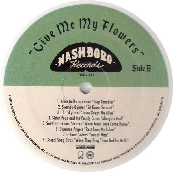 Various : Give Me My Flowers (LP, Comp, Ltd, Whi)