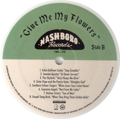Various : Give Me My Flowers (LP, Comp, Ltd, Whi)