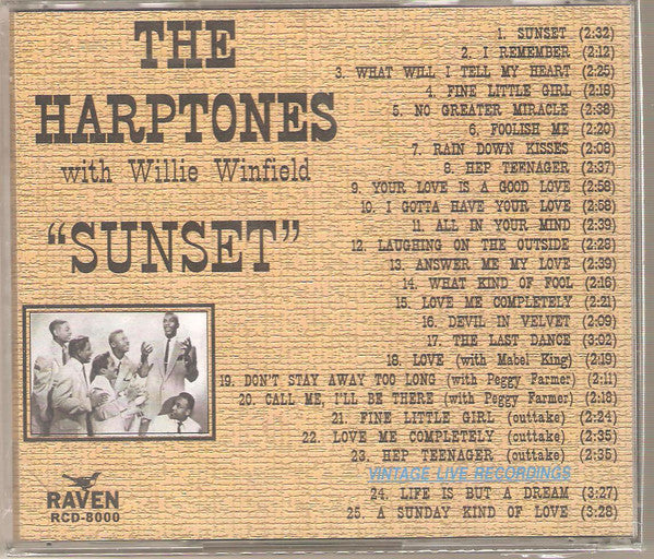 The Harptones : "Sunset" (CD, Comp)