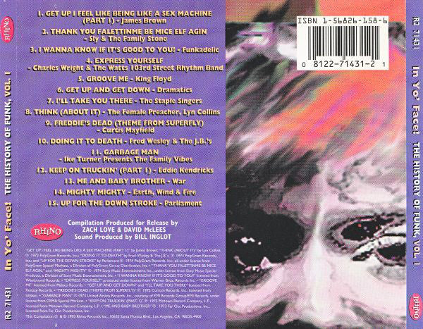 Various : In Yo' Face! The History Of Funk, Vol. 1 (CD, Comp, RP, SRC)