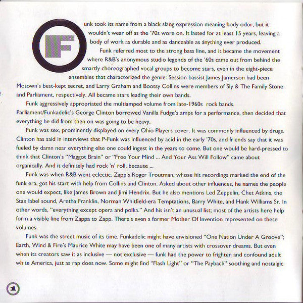 Various : In Yo' Face! The History Of Funk, Vol. 1 (CD, Comp, RP, SRC)