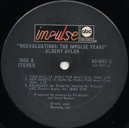 Albert Ayler : Reevaluations: The Impulse Years (2xLP, Comp, RM)