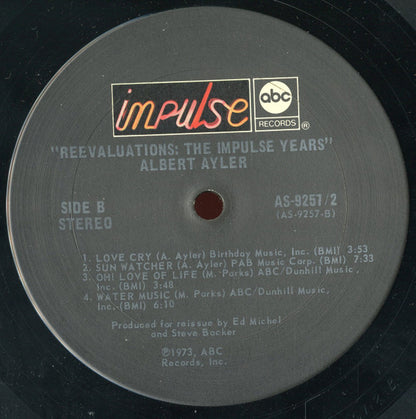 Albert Ayler : Reevaluations: The Impulse Years (2xLP, Comp, RM)