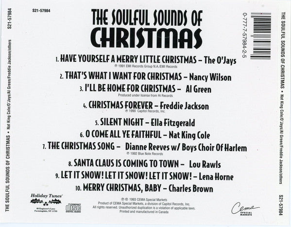 Various : The Soulful Sounds of Christmas (CD, Comp)
