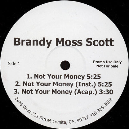Brandy Moss-Scott : Not Your Money (12", Promo)