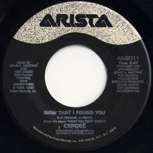Exposé : Your Baby Never Looked Good In Blue (7", Single)