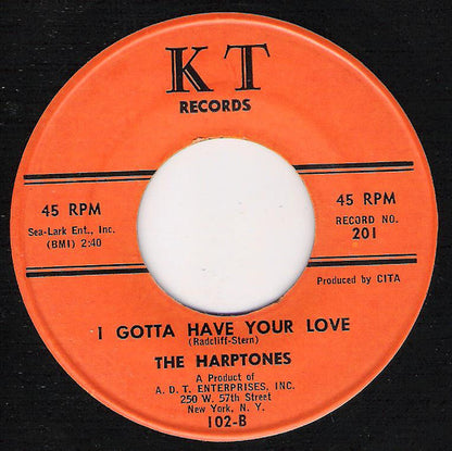 The Harptones : Sunset / I Gotta Have Your Love (7")