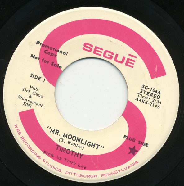 Tim Wahler : Mr. Moonlight / That Is All (7", Promo)
