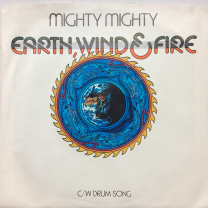 Earth, Wind & Fire : Mighty Mighty  (7", Single, Promo, Styrene)