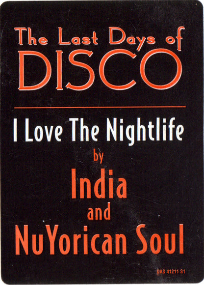 India And Nuyorican Soul : I Love The Nightlife (Disco Round) (12", Promo)
