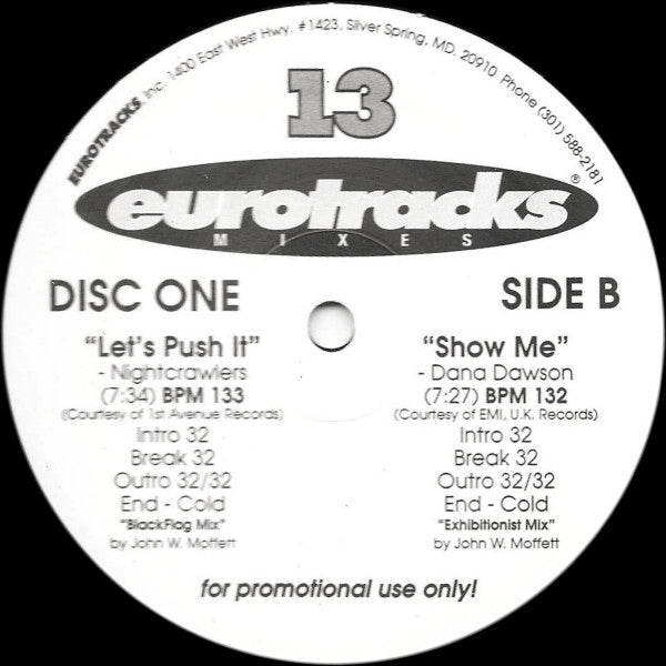 Various : Eurotracks Mixes Issue Thirteen (13) (2x12", Comp, Promo)