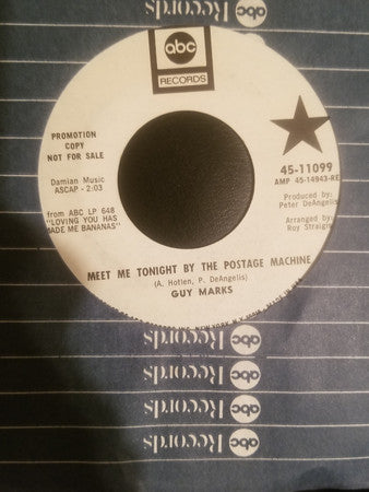 Guy Marks : This Is Forever (7", Single, Promo)