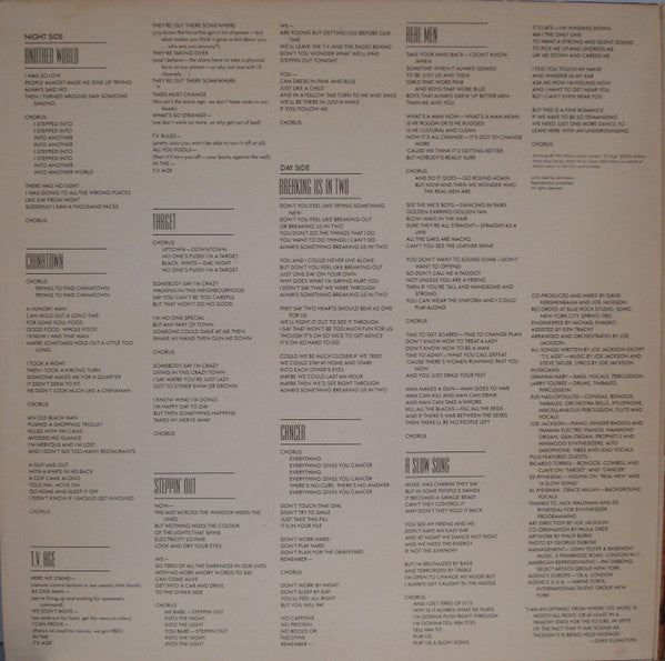Joe Jackson : Night And Day (LP, Album, Club, Pit)