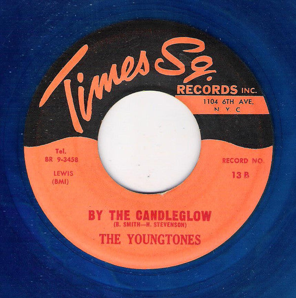 The Youngtones : Patricia / By The Candleglow (7", RE, Blu)