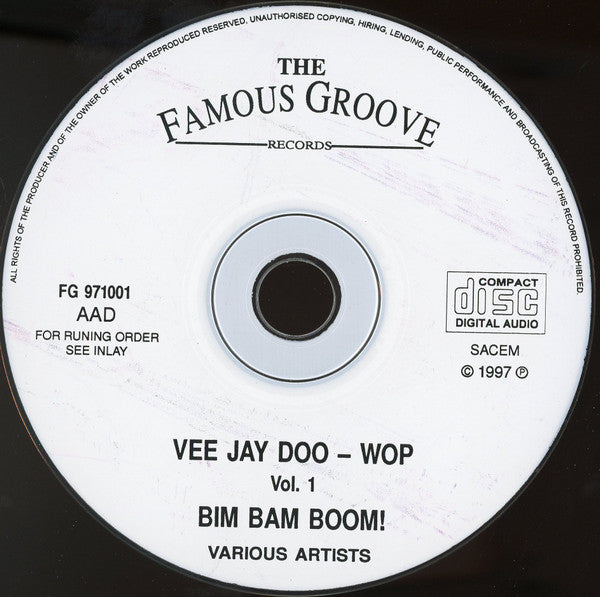 Various : Vee Jay Doo Wop Volume 1 (CD, Comp)