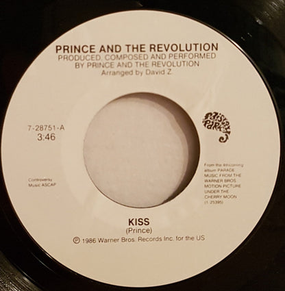 Prince And The Revolution : Kiss (7", Single, Styrene, All)