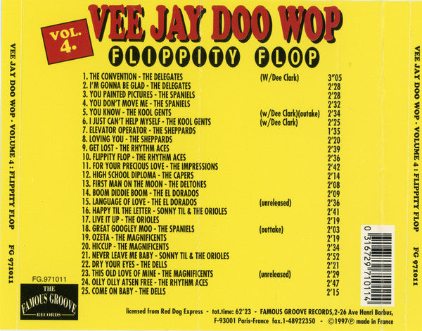 Various : Vee Jay Doo Wop Volume 4 (CD, Comp)