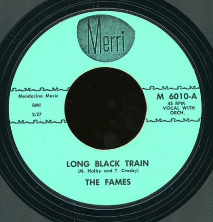 The Fames : Long Black Train / The Hoochi Coochi Coo (7", Styrene)