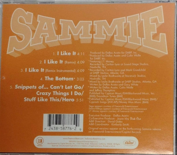 Sammie : I Like It (CD, Single, RE, 5 t)