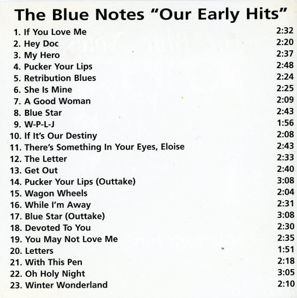The Blue Notes (3) : Our Early Hits (CD, Comp)