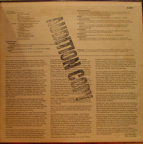 Ike Quebec / Jimmy Hamilton / John Hardee / Benny Morton : Swing Hi - Swing Lo (LP, Comp)