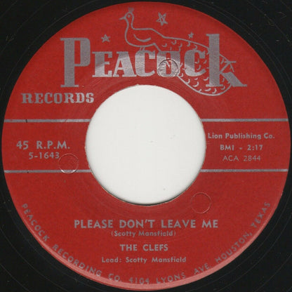 The Clefs : I'll Be Waiting / Please Don't Leave Me (7")