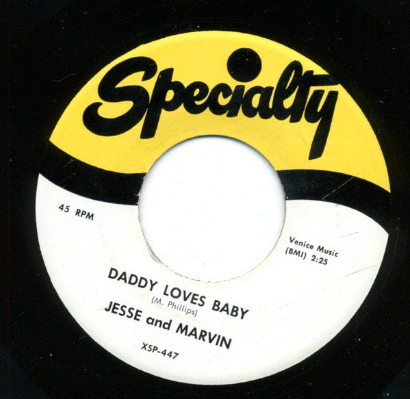 Jesse And Marvin : Dream Girl / Daddy Loves Baby (7", Single, RE)