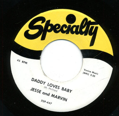 Jesse And Marvin : Dream Girl / Daddy Loves Baby (7", Single, RE)