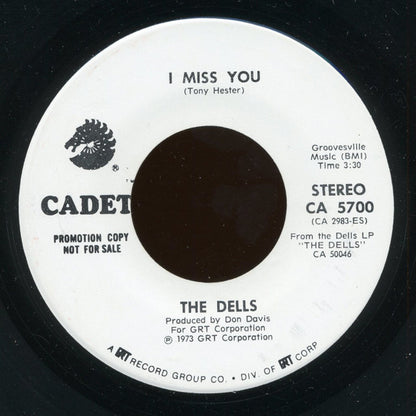 The Dells : I Miss You (7", Single, Mono, Promo)
