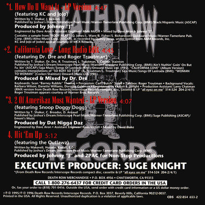 2Pac Featuring K-Ci & JoJo : How Do U Want It (CD, Maxi)
