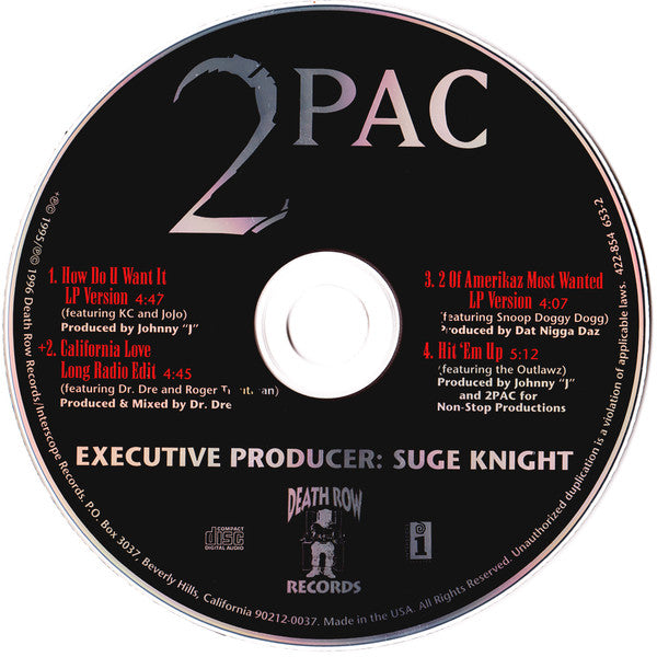 2Pac Featuring K-Ci & JoJo : How Do U Want It (CD, Maxi)