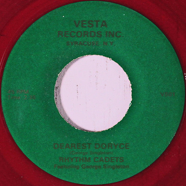 Rhythm Cadets : Dearest Doryce / Rockin' Jimmy (7", Single, RE, Unofficial, Red)