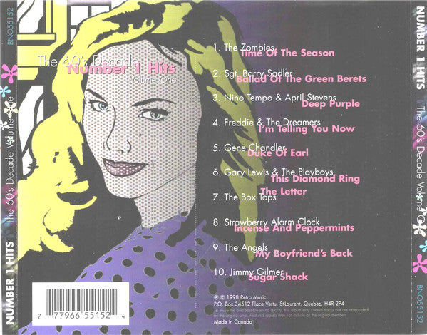 Various : Number 1 Hits - The 60's Decade Volume 1 (CD, Comp)