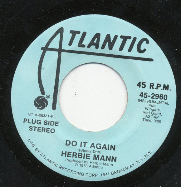 Herbie Mann : Do It Again (7", Mono, Promo, PL)
