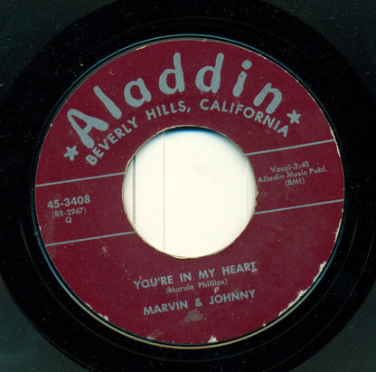Marvin & Johnny : Smack Smack / You're In My Heart (7", Single, Styrene)
