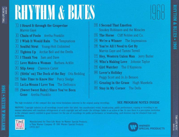 Various : Rhythm & Blues 1968 (CD, Comp)