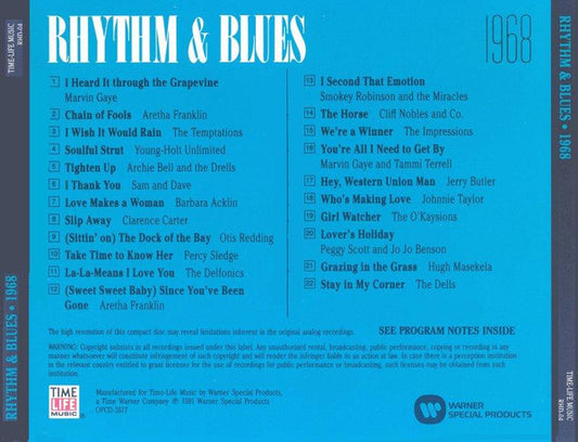 Various : Rhythm & Blues 1968 (CD, Comp)