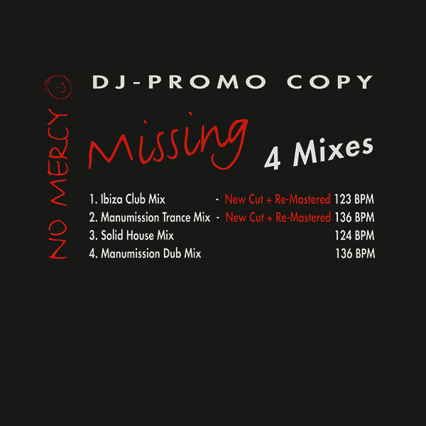 No Mercy : Missing (2x12", Promo, RM)