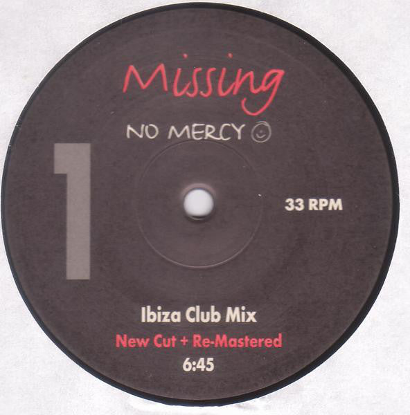 No Mercy : Missing (2x12", Promo, RM)