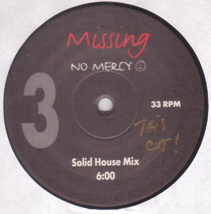 No Mercy : Missing (2x12", Promo, RM)