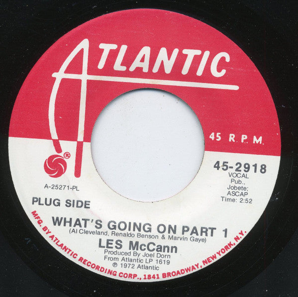 Les McCann : What's Going On (7", Promo, PL)