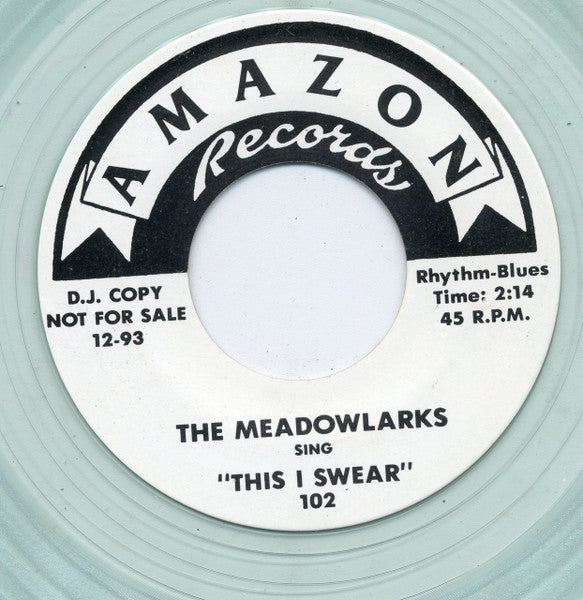 Don Julian & The Meadowlarks : Goodnight My Love /  This I Swear (7", Single, Promo, RE, Cle)