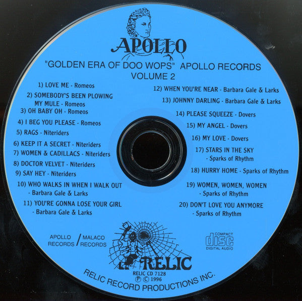 Various : The Golden Era Of Doowops: The Groups Of Apollo Records Part 2 (CD, Comp)
