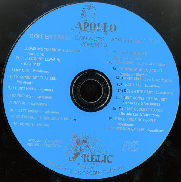 Various : The Golden Era Of Doowops: The Groups Of Apollo Records Part 3 (CD, Comp)