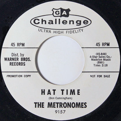 The Metronomes (9) : Tears, Tears, Tears / Hat Time (7", Single, Promo, Styrene)
