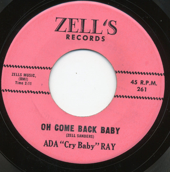 Ada Ray : I Cried To Be Free / Oh Come Back Baby (7", Single)