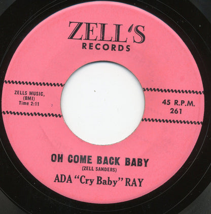 Ada Ray : I Cried To Be Free / Oh Come Back Baby (7", Single)